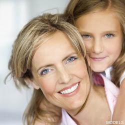 mother with daughter