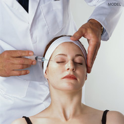 woman receiving botox