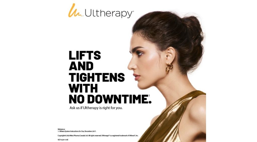 Ultherapy skin tightening for face, neck and jawline