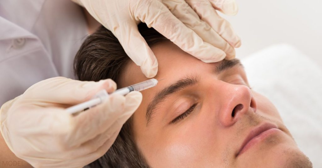 In the hands of a skilled practitioner, BROTOX enhances a man's features with a touch of rejuvenation. (model)