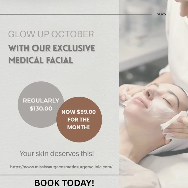 Glow up and treat yourself! This week only, indulge in a rejuvenating medical facial for just $99 (regularly $130). Your skin deserves a little luxury—book your appointment today! ✨
(905) 273-3045